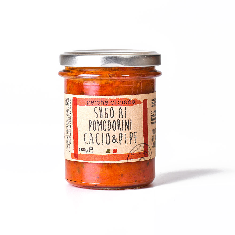 Sugo ai pomodorini cacio &amp; pepe