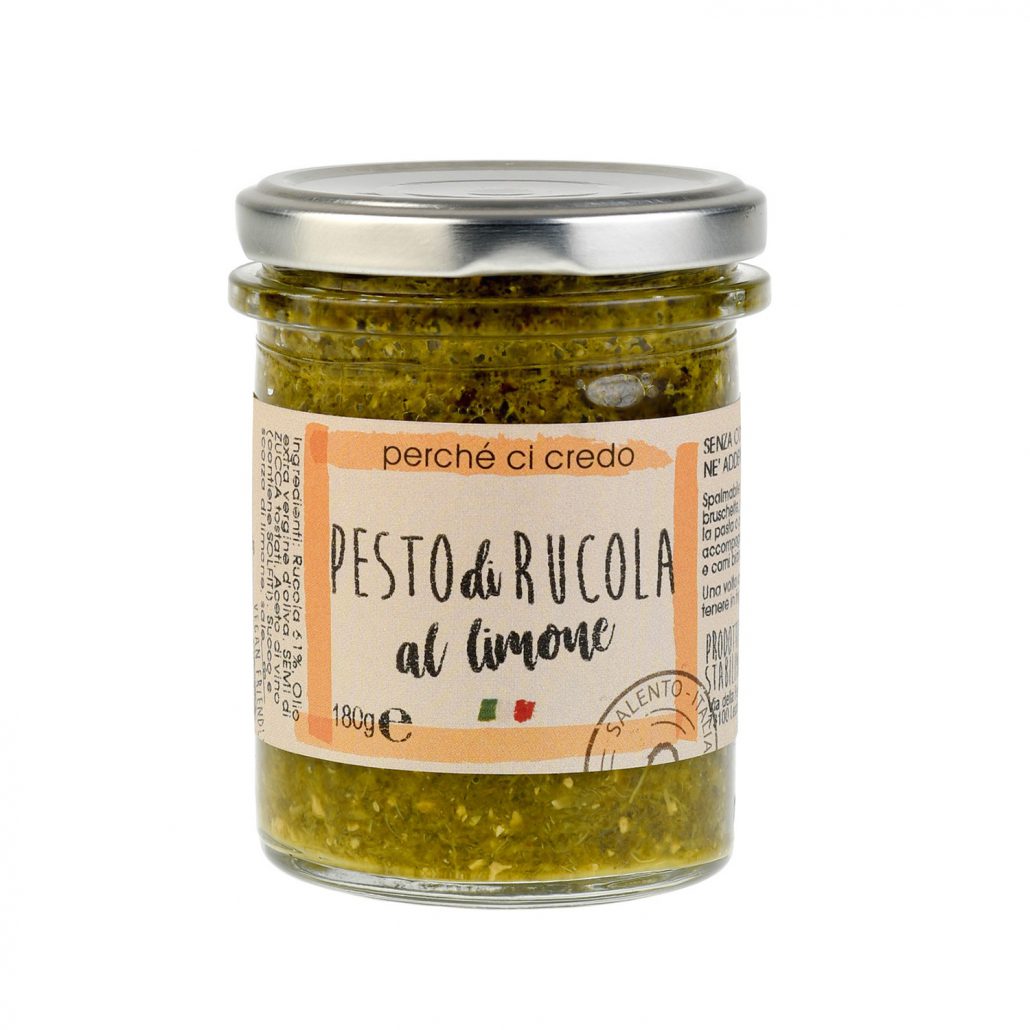 Pesto di rucola al limone Perchecicredo